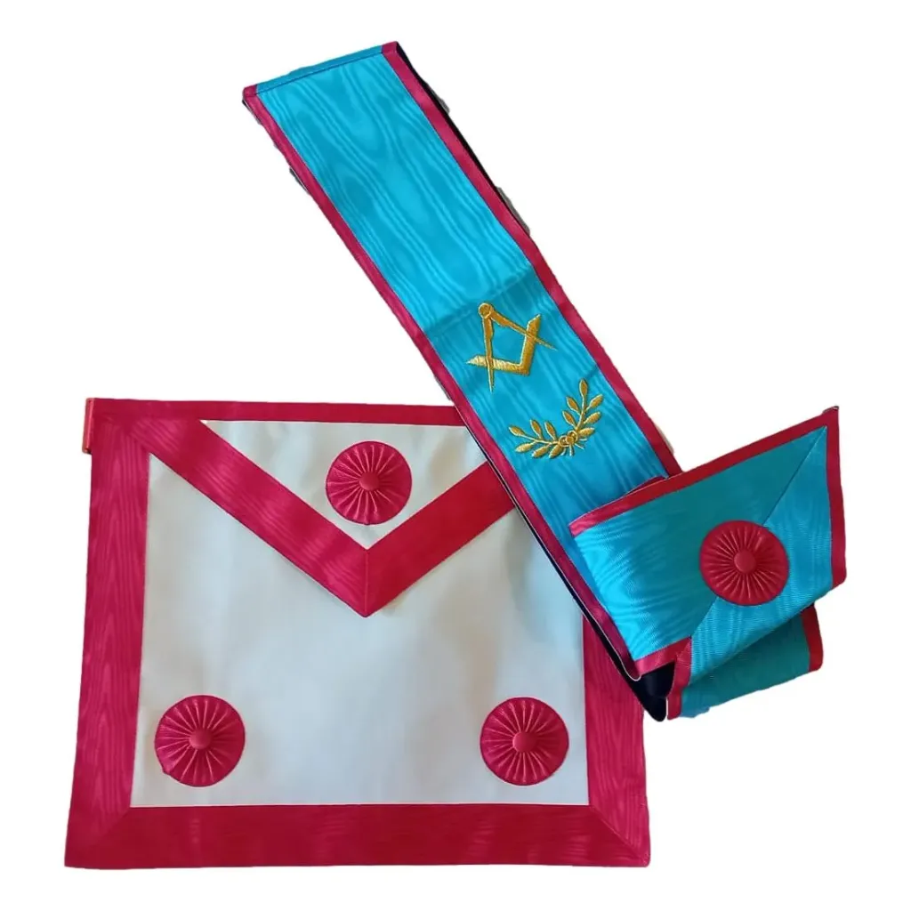 [C003-B007] Tablier Maçonnique Cordon de Maître REAA
