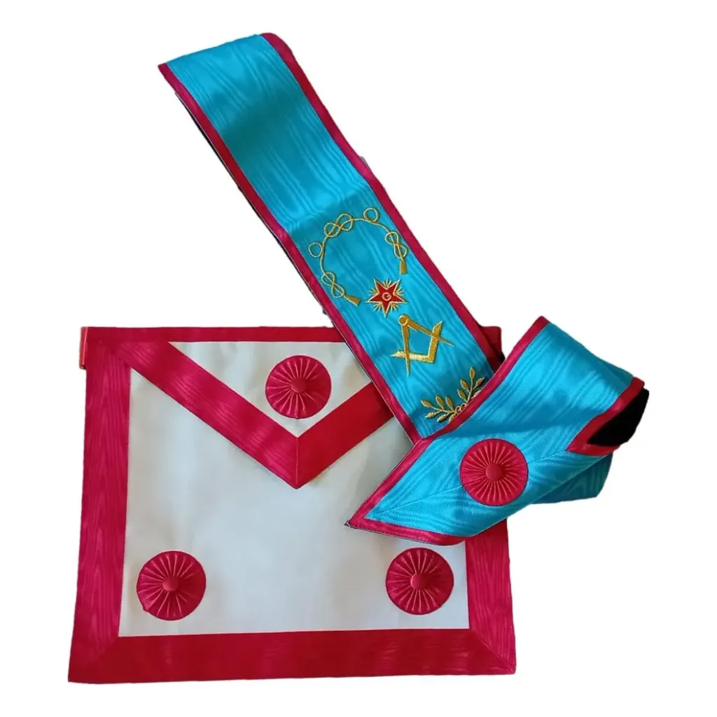 [C004-B007] Tablier Maçonnique Cordon de Maître REAA