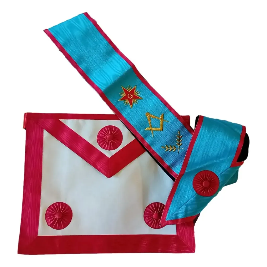 [C002-B007] Tablier Maçonnique Cordon de Maître REAA