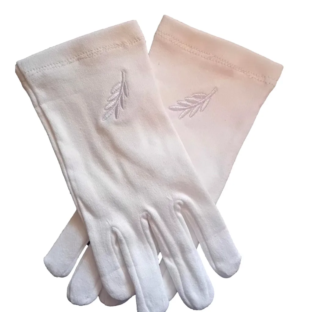Gants Maçonniques Acacia Blanc