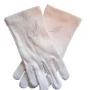 Gants Maçonniques Acacia Blanc