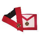Ensemble Tablier + Sautoir 18em REAA Chevalier Rose Croix