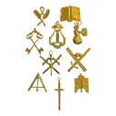 Lot de 10 Bijoux Officiers