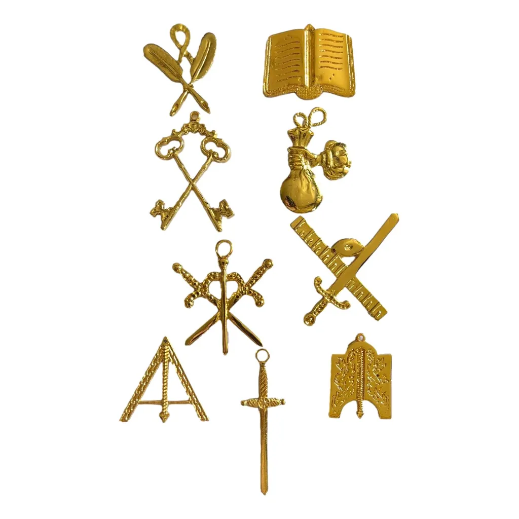Lot de 9 Bijoux Officiers