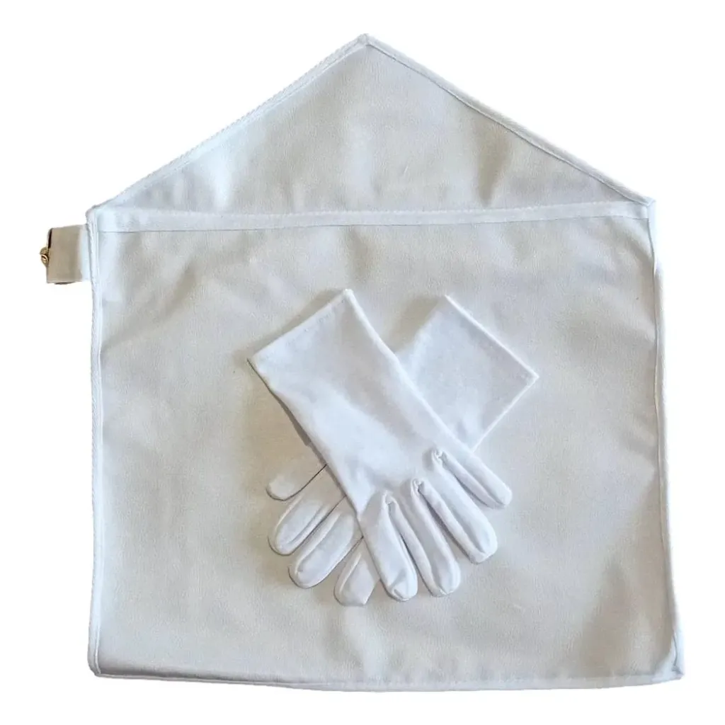 Ensemble Tablier Apprenti-Compagnon Petit Modèle + Gants (XS)