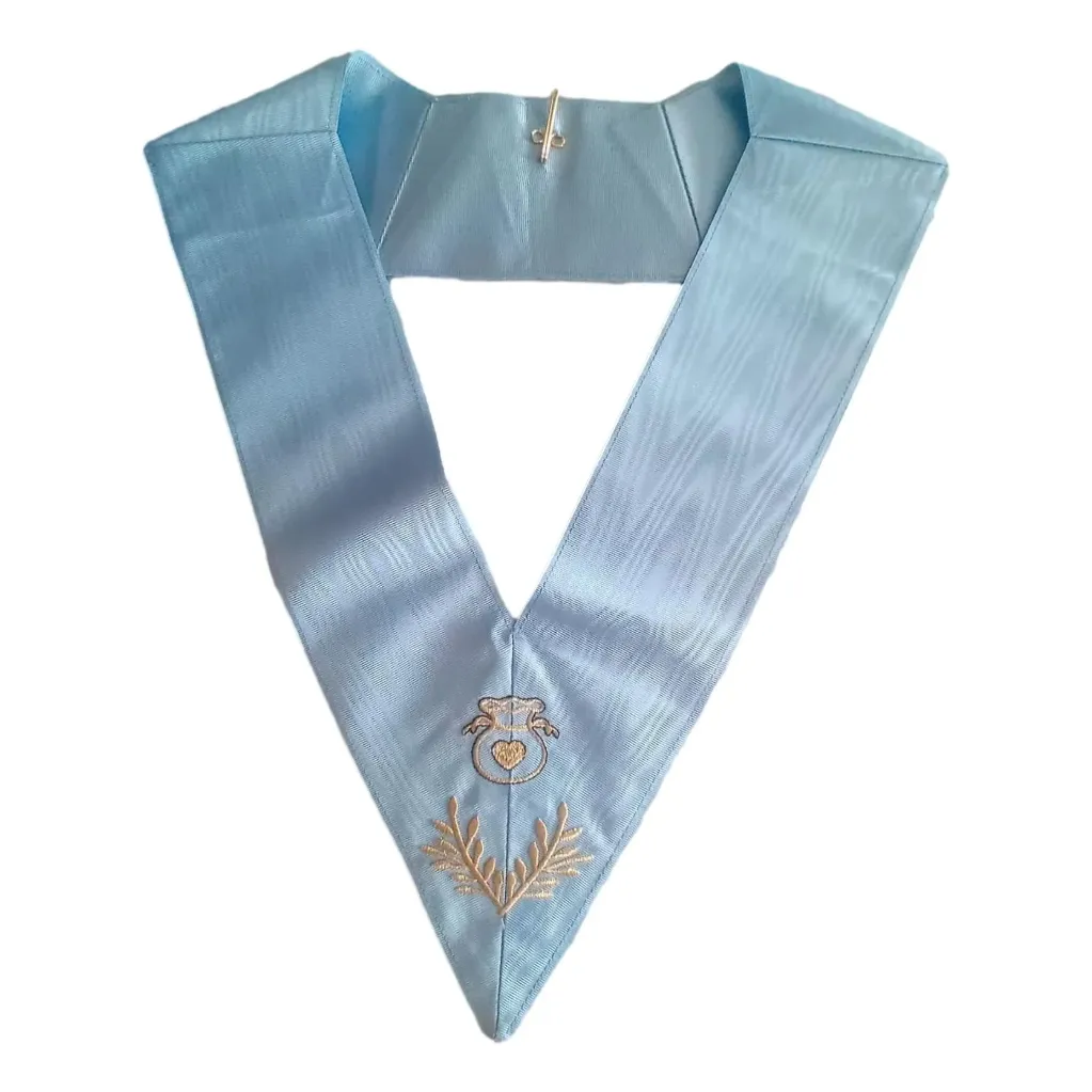 Sautoir Maçonnique Officier Hospitalier Rite Français - Dos Bleu