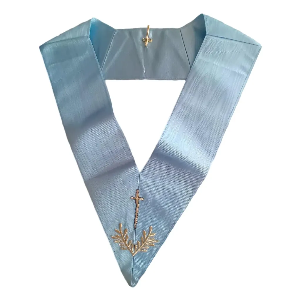 Sautoir Maçonnique Officier Couvreur Rite Français - Dos Bleu