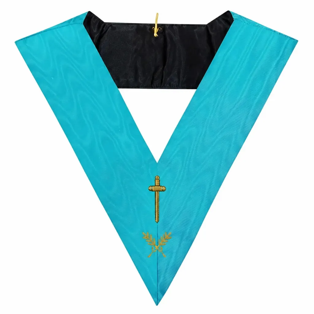 [D070] Sautoir Maçonnique Officier Couvreur Rite Français Groussier