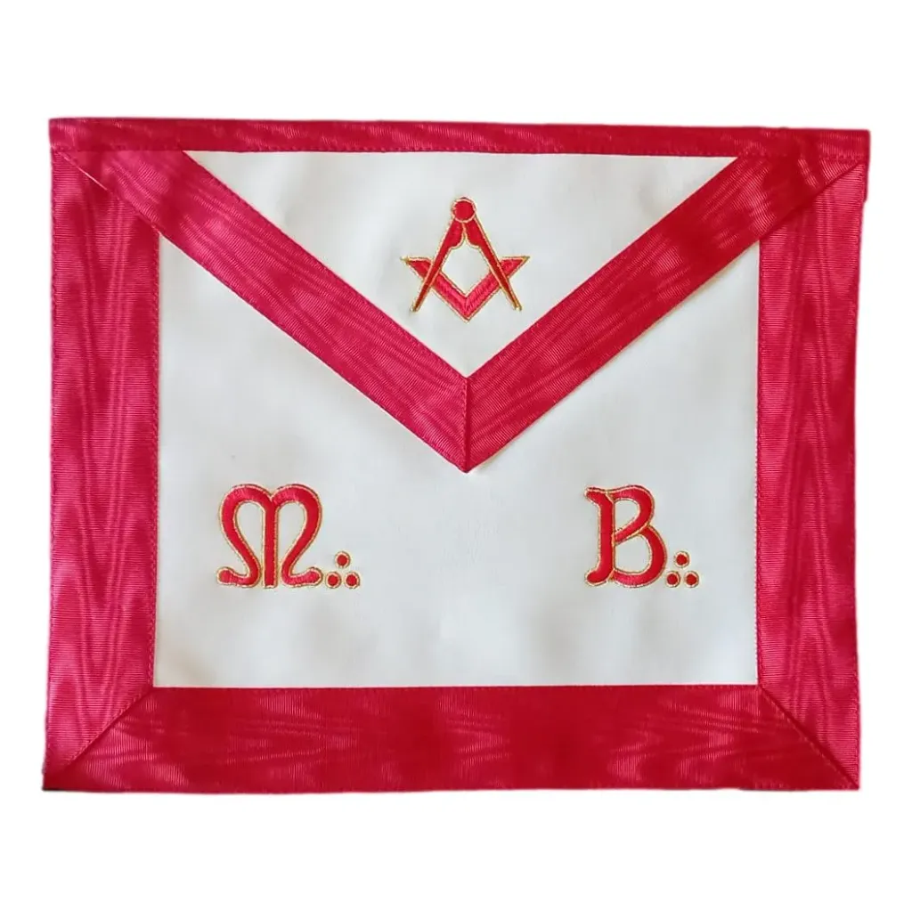 [B002] Tablier Maçonnique Maître REAA