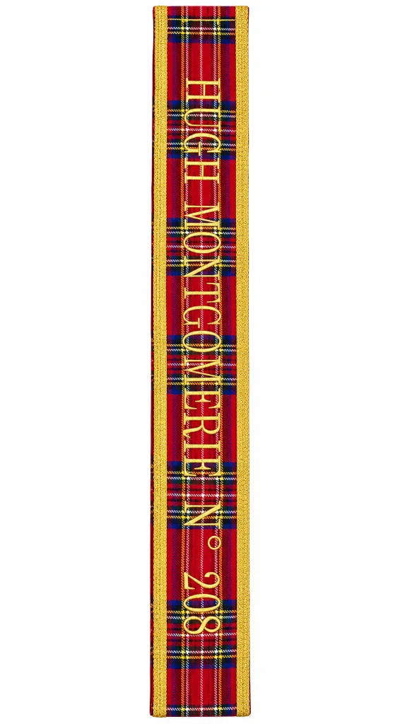 Cordon de Maître Rite Standard d'Ecosse Brodé au nom de la Loge