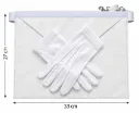 Ensemble Tablier Apprenti - Compagnon + Gants - Dimensions 33 cm L x 27 cm H - Sans moiré