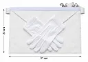 Ensemble Tablier Apprenti - Compagnon + Gants - Dimensions 31 cm L x 22 cm H - Sans moiré