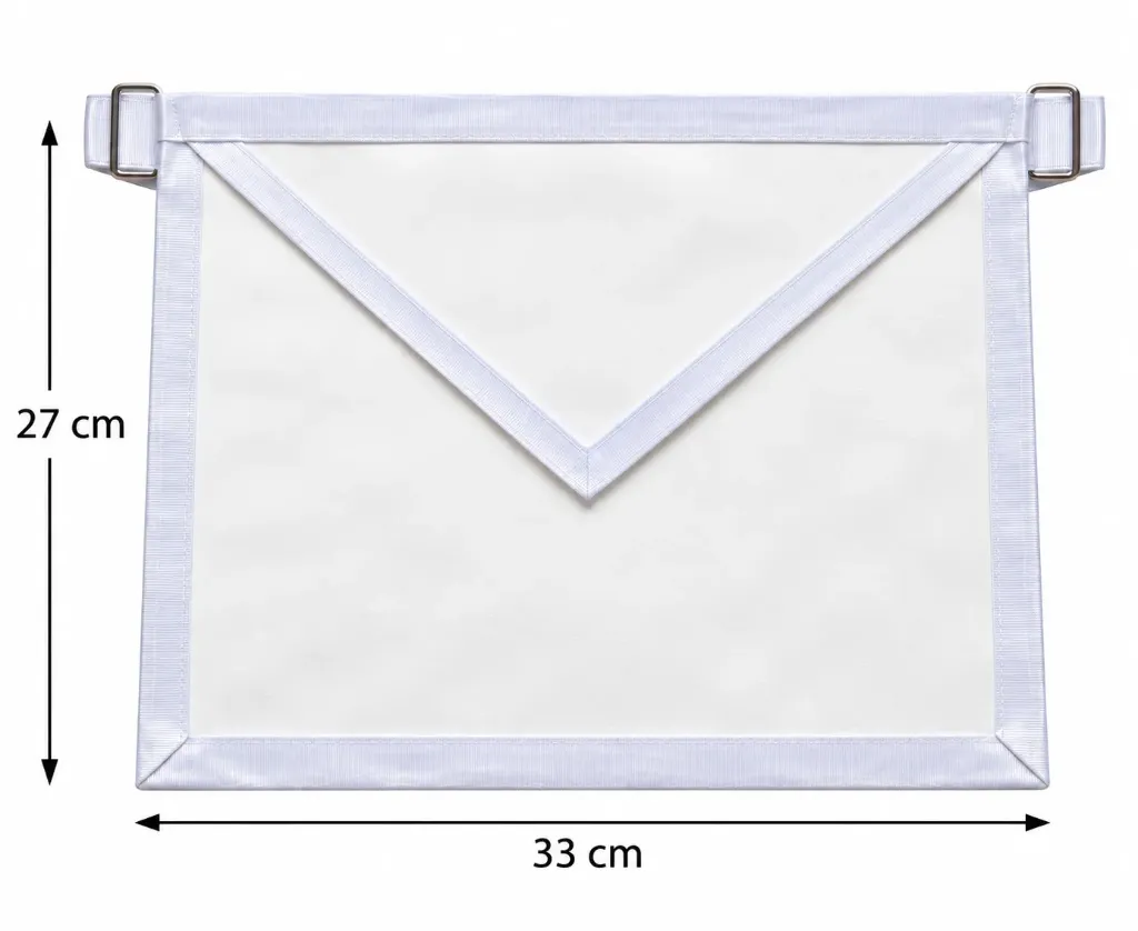 Tablier d’Apprenti - Compagnon – Taille Médium 33 cm x 27 cm - Moiré