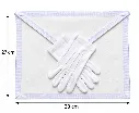 Ensemble Tablier Apprenti - Compagnon + Gants - Dimensions 33 cm L x 27 cm H Moiré